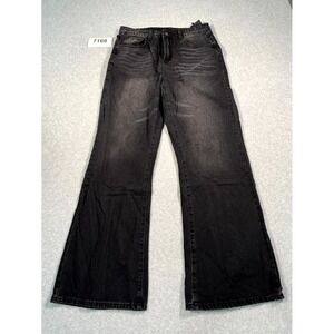 Neon Blanc Jeans Womens Small Black Denim‎ Dark Wash Cotton Bootcut Leg Casual
